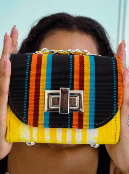 Sade Cross Body Bag in Yellow